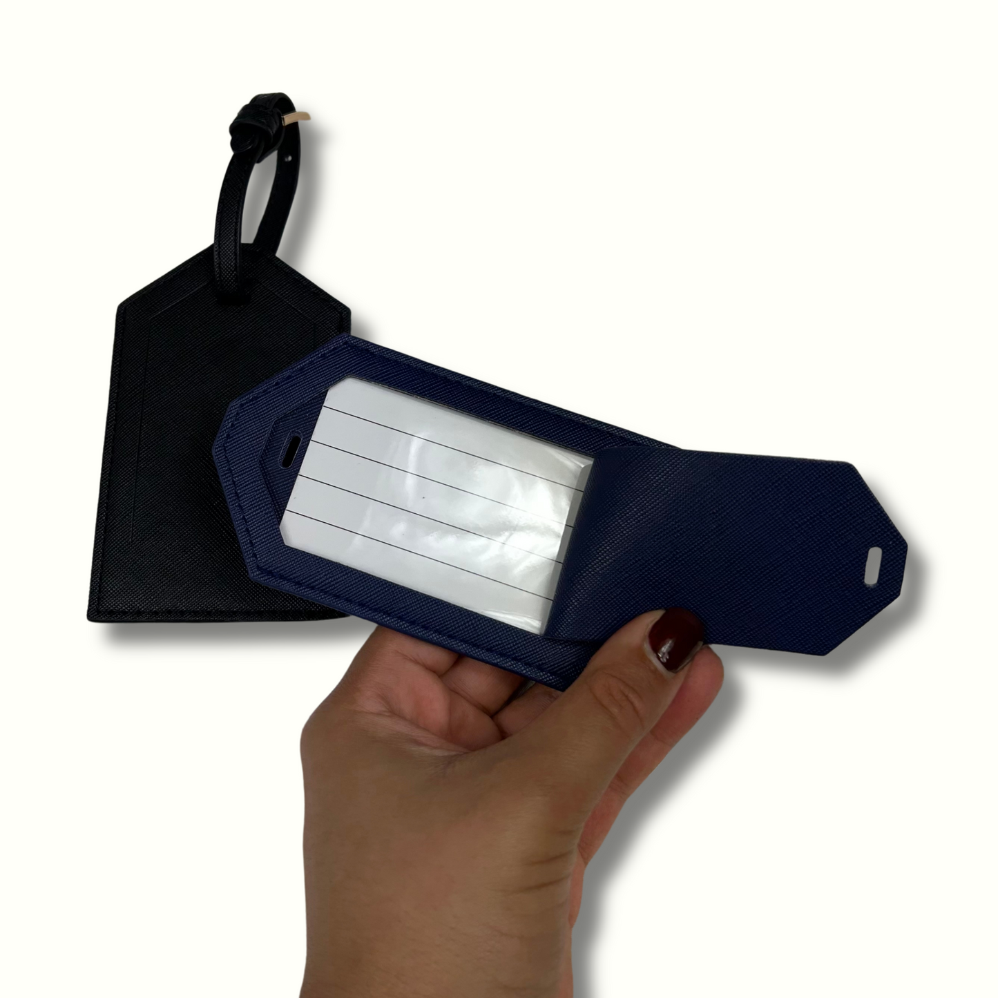 Personalised Vegan Leather Luggage Tag