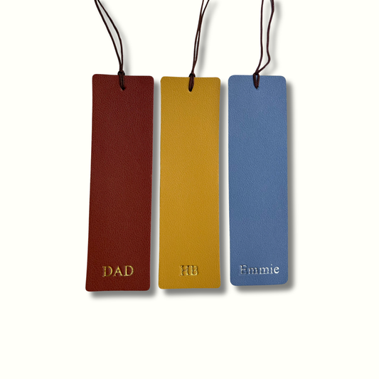 Personalised Vegan Leather Bookmark