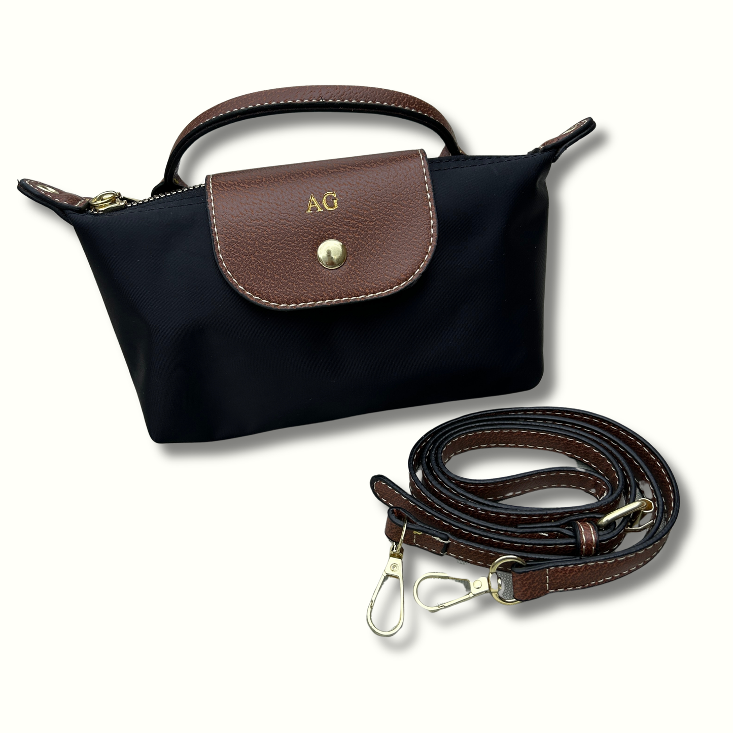 Personalised Mini Nylon Crossbody Bag