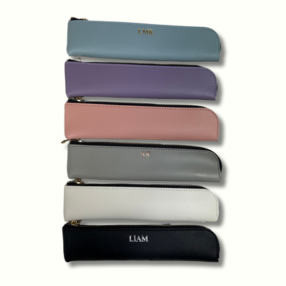 Personalised Vegan Leather Pencil Case