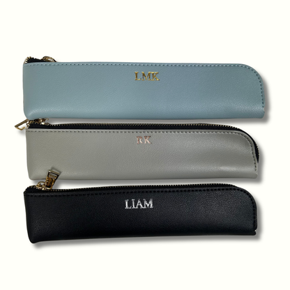 Personalised Vegan Leather Pencil Case