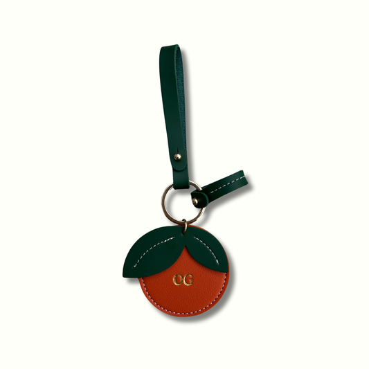 Personalised Orange Bag Charm