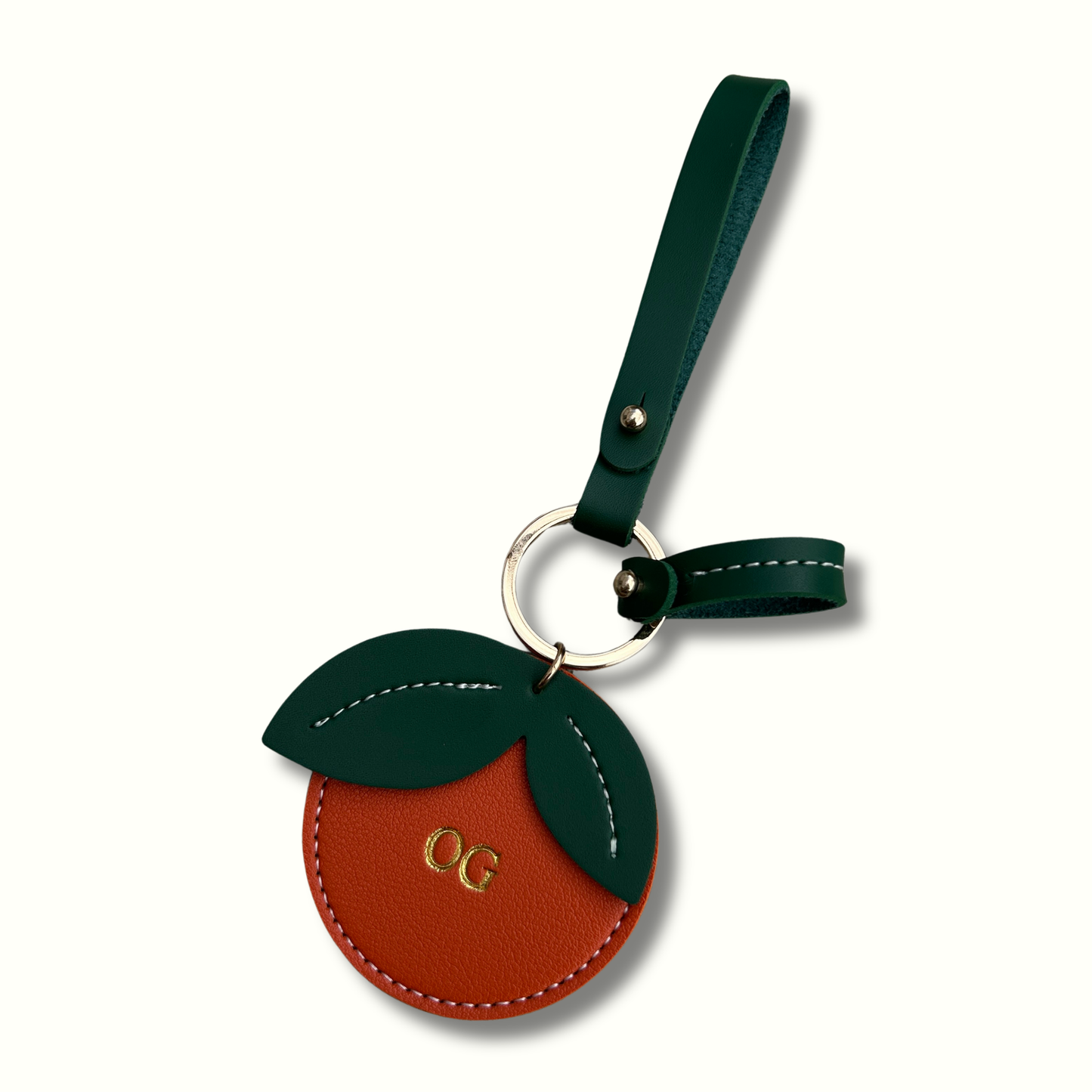 Personalised Orange Bag Charm