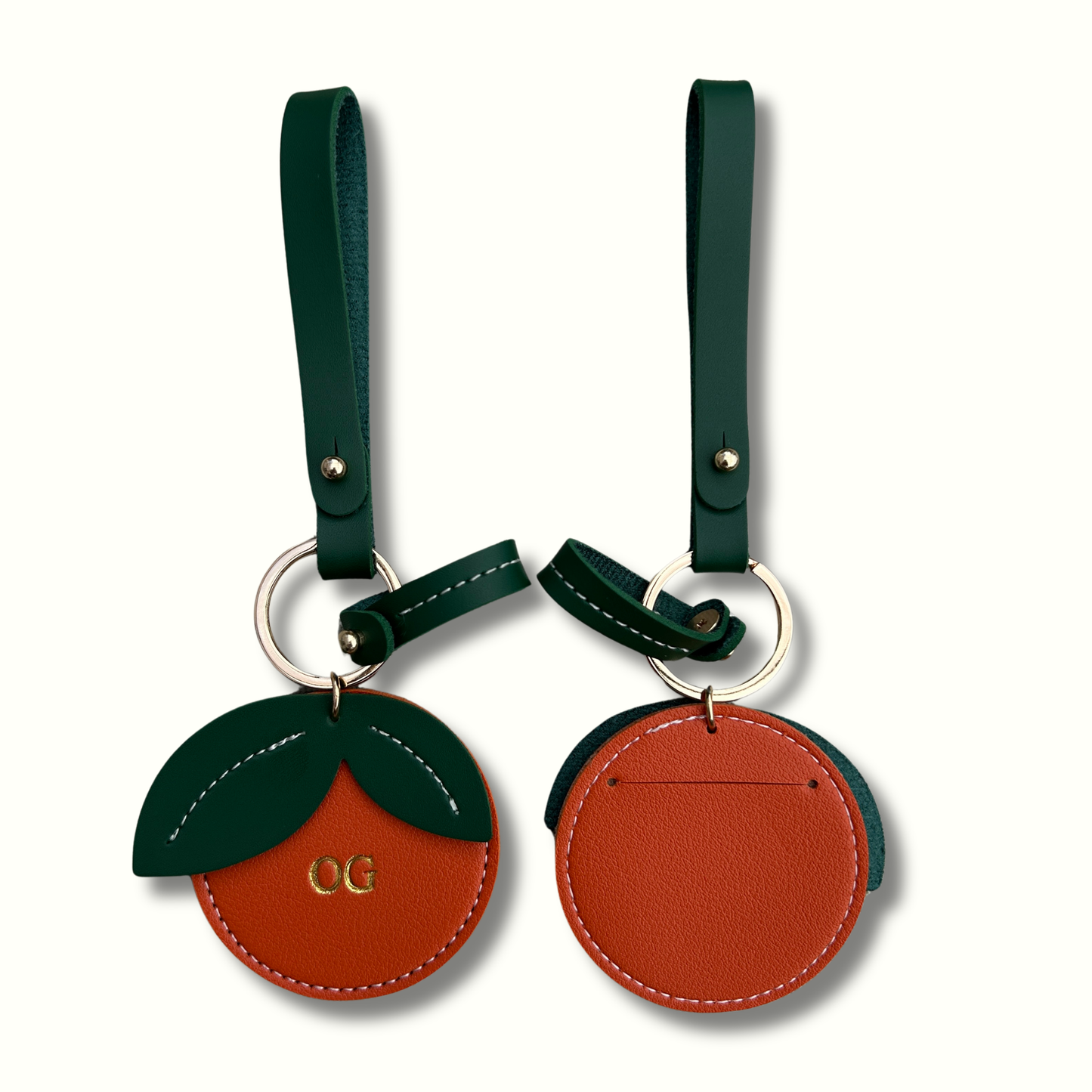 Personalised Orange Bag Charm