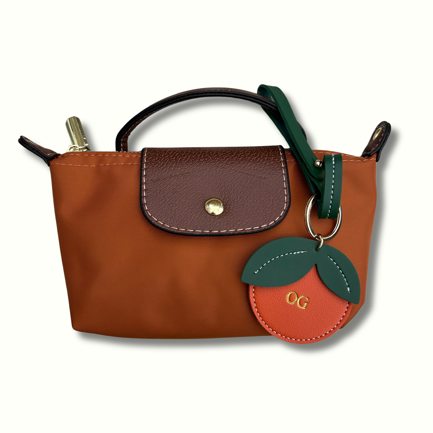 Personalised Orange Bag Charm