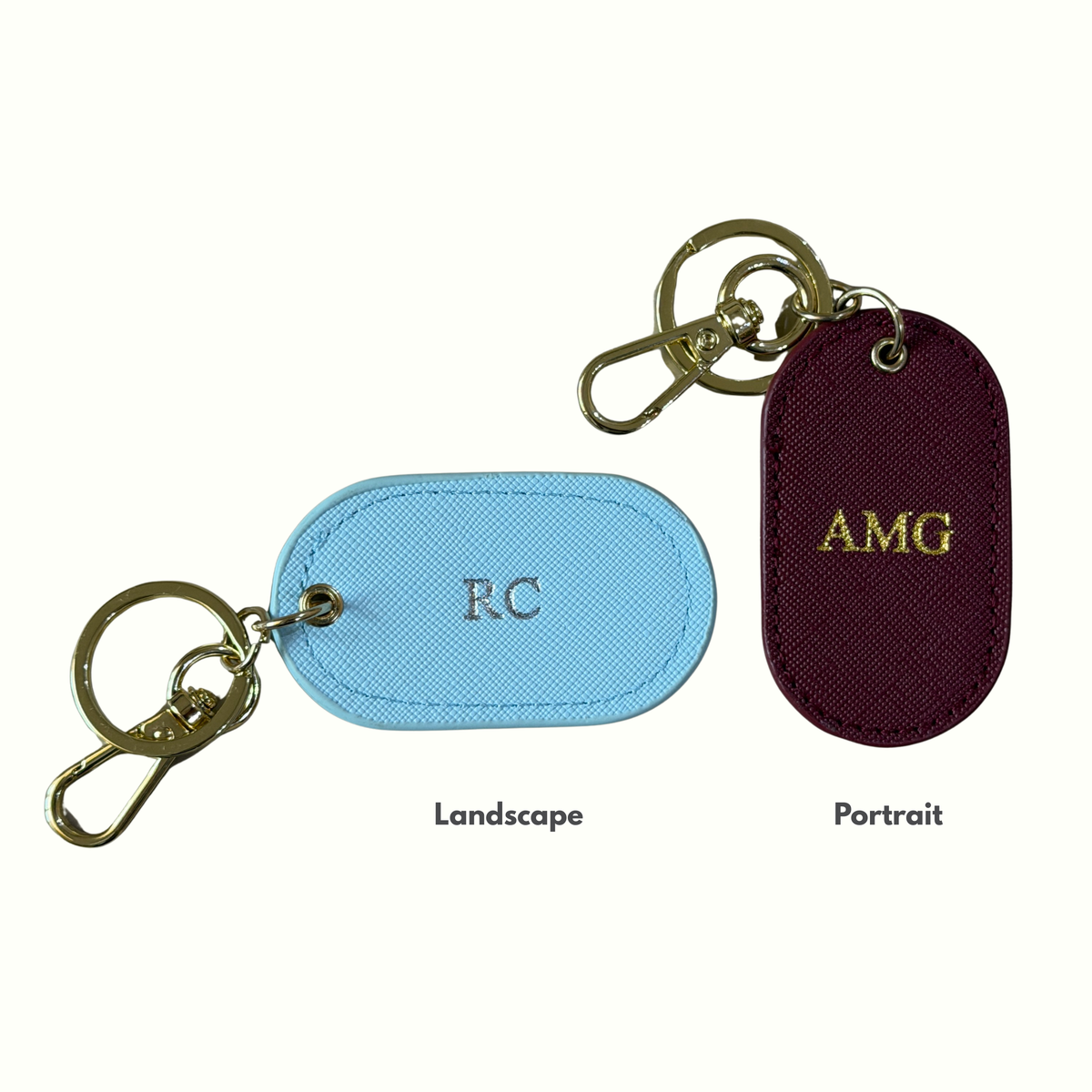 Personalised Oval Keyring