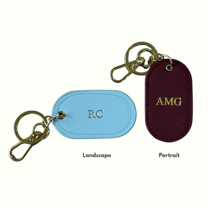 Personalised Oval Keyring