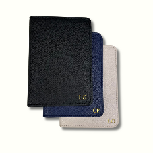 Personalised Vegan Leather Passport Cover