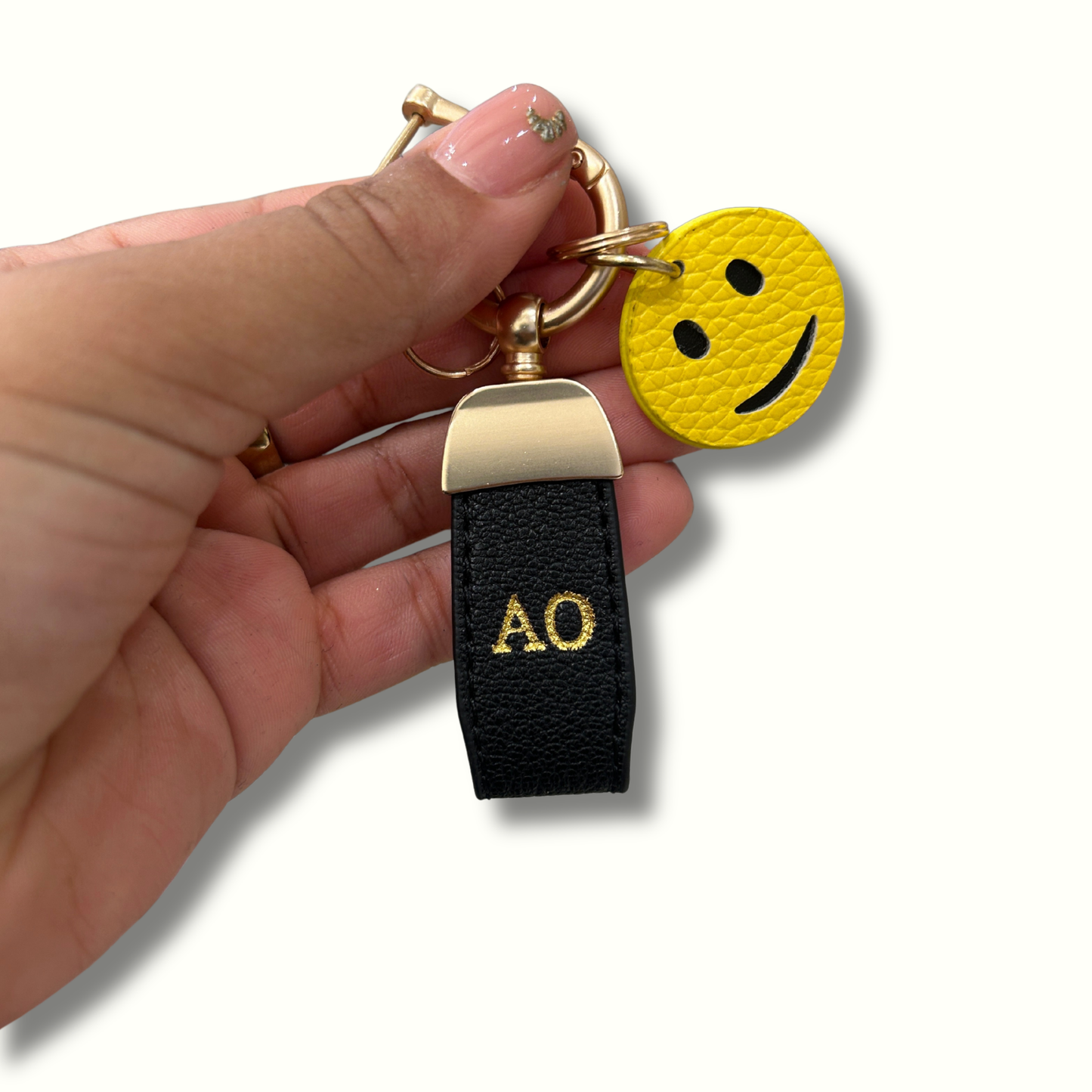 Personalised Smile Charm Keychain