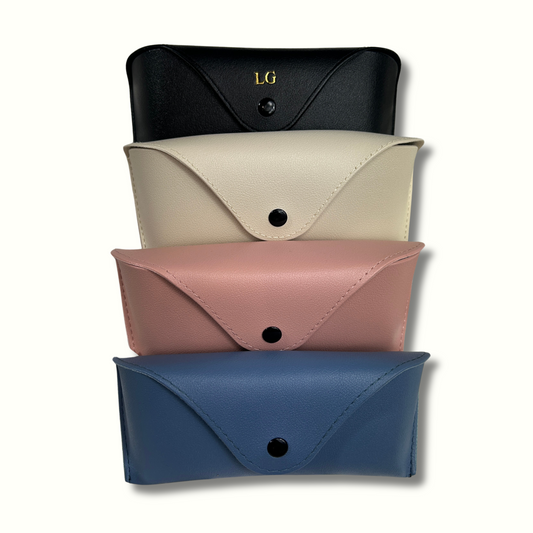 Personalised Vegan Leather Sunglasses Case
