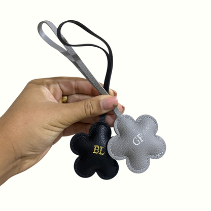 Personalised Flower Bag Charm