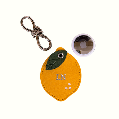 Personalised Lemon Bag Charm - AirTag Holder