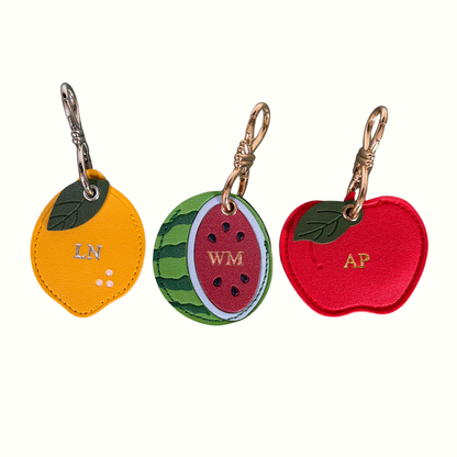 Personalised Watermelon Bag Charm - AirTag Holder