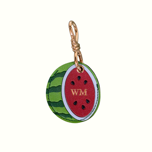 Personalised Watermelon Bag Charm - AirTag Holder