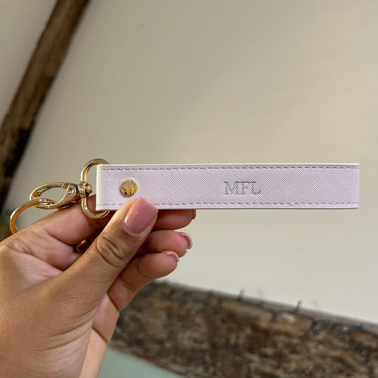 Wristlet Keychain - Oyster/ Silver - MFL
