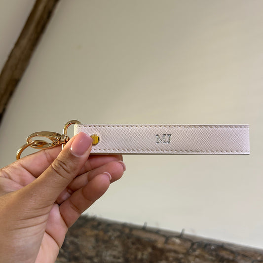 Wristlet Keychain - Oyster/ Silver - MJ