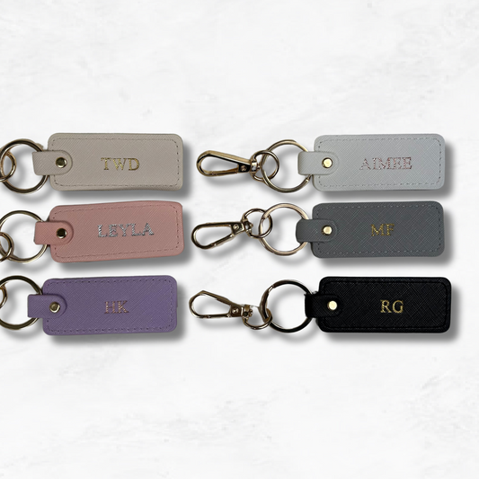 Personalised Vegan Leather Keychain
