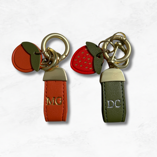 Personalised Fruit Charm Keychain