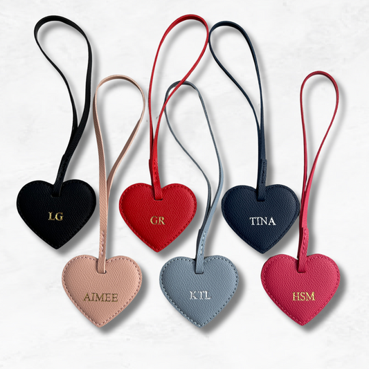 Personalised Heart Bag Charm