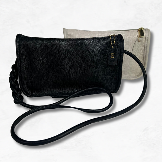 Personalised Leather Crossbody Bag