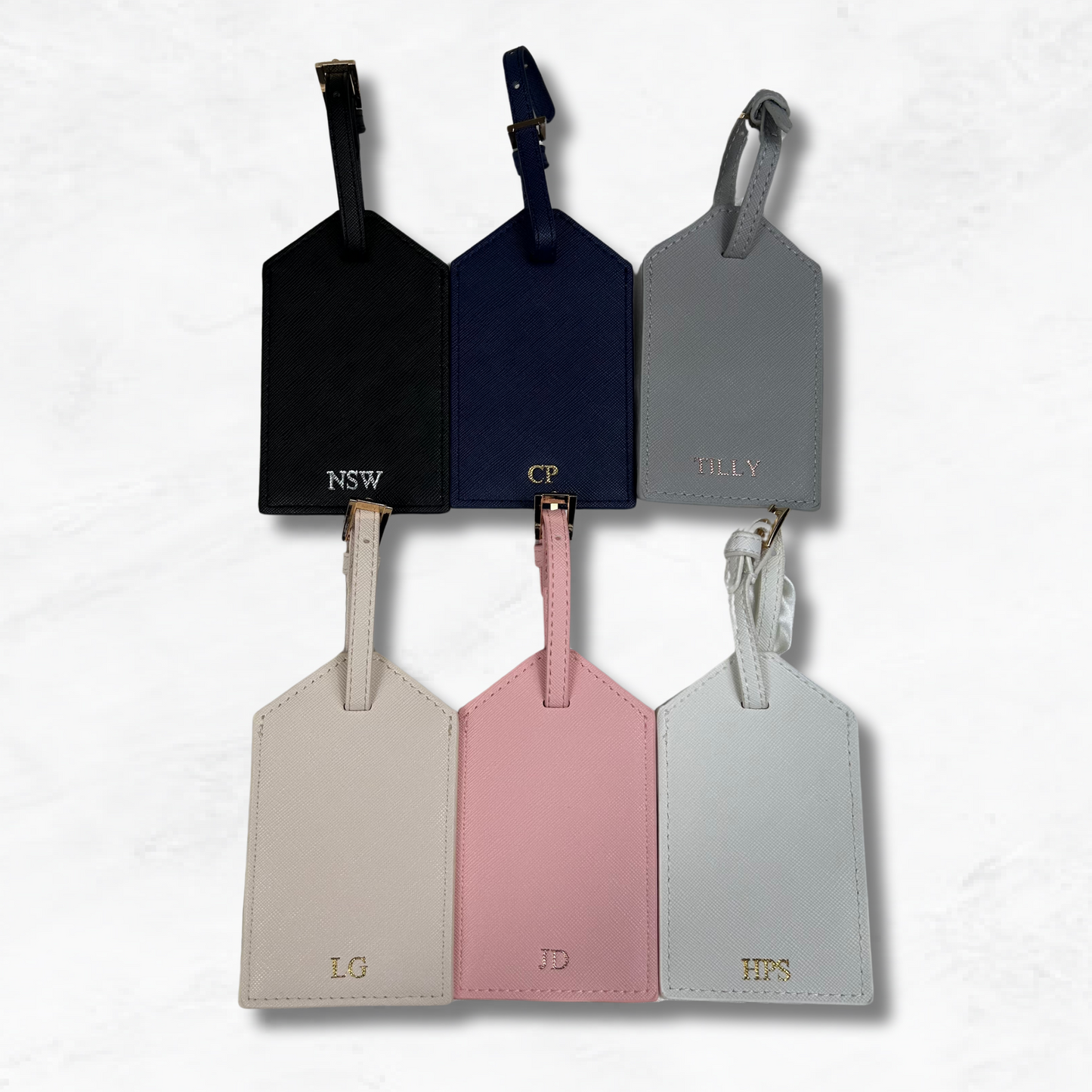 Personalised Vegan Leather Luggage Tag