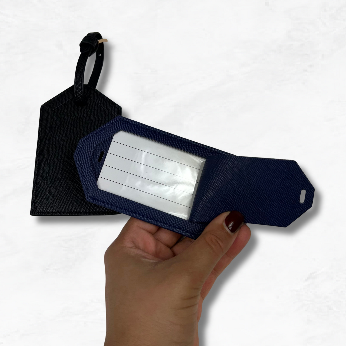 Personalised Vegan Leather Luggage Tag
