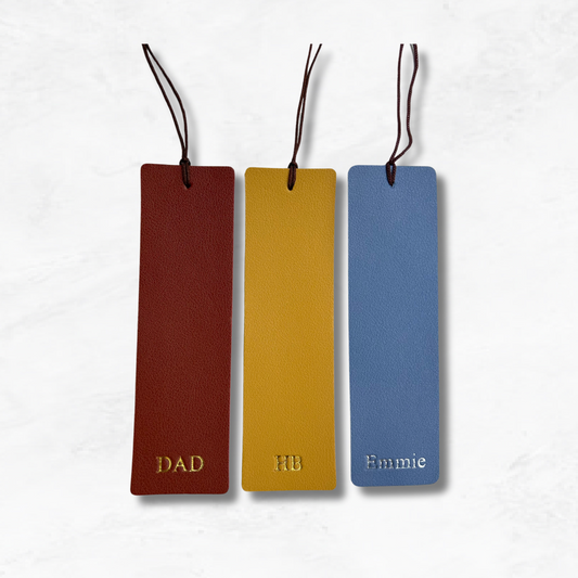 Personalised Vegan Leather Bookmark