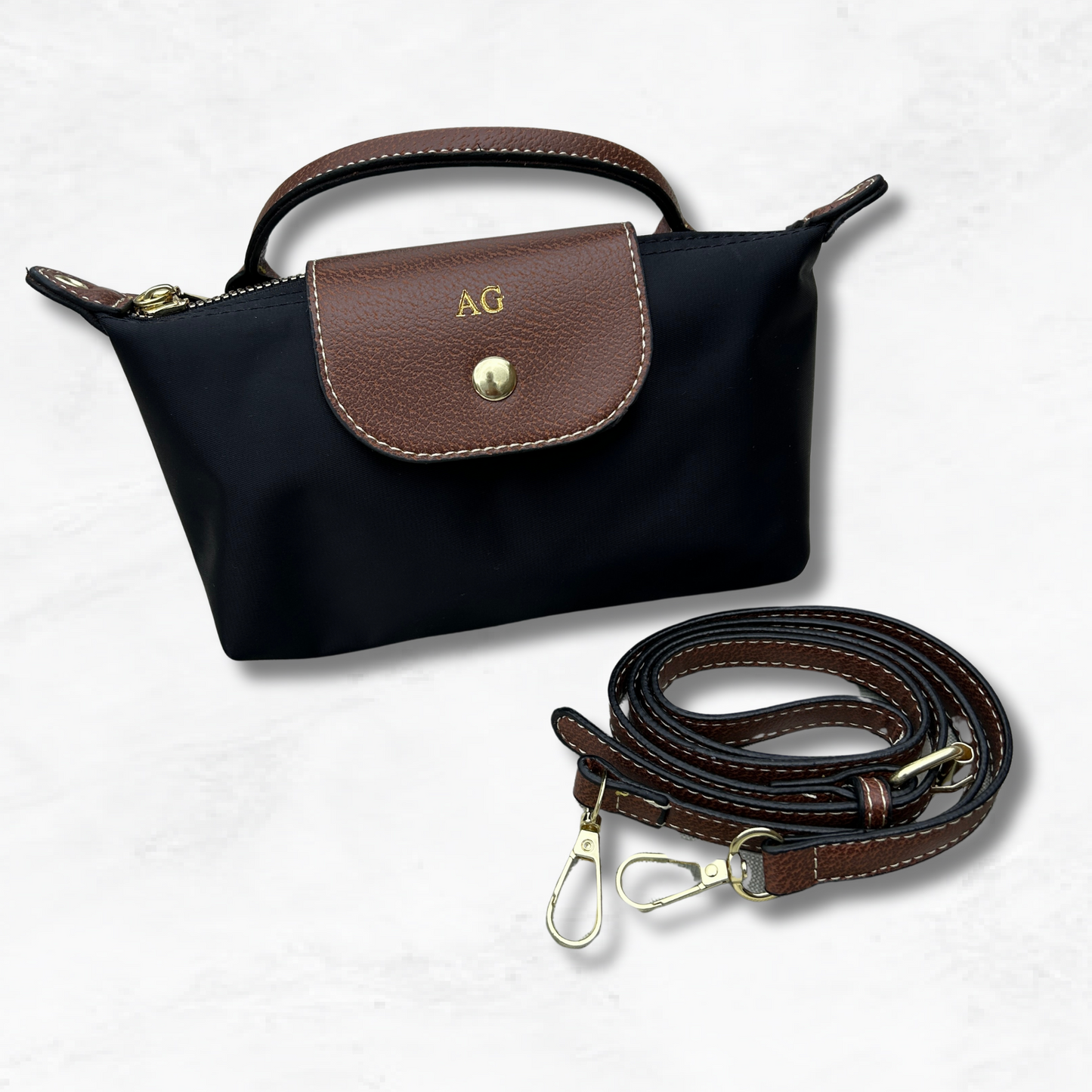 Personalised Mini Nylon Crossbody Bag