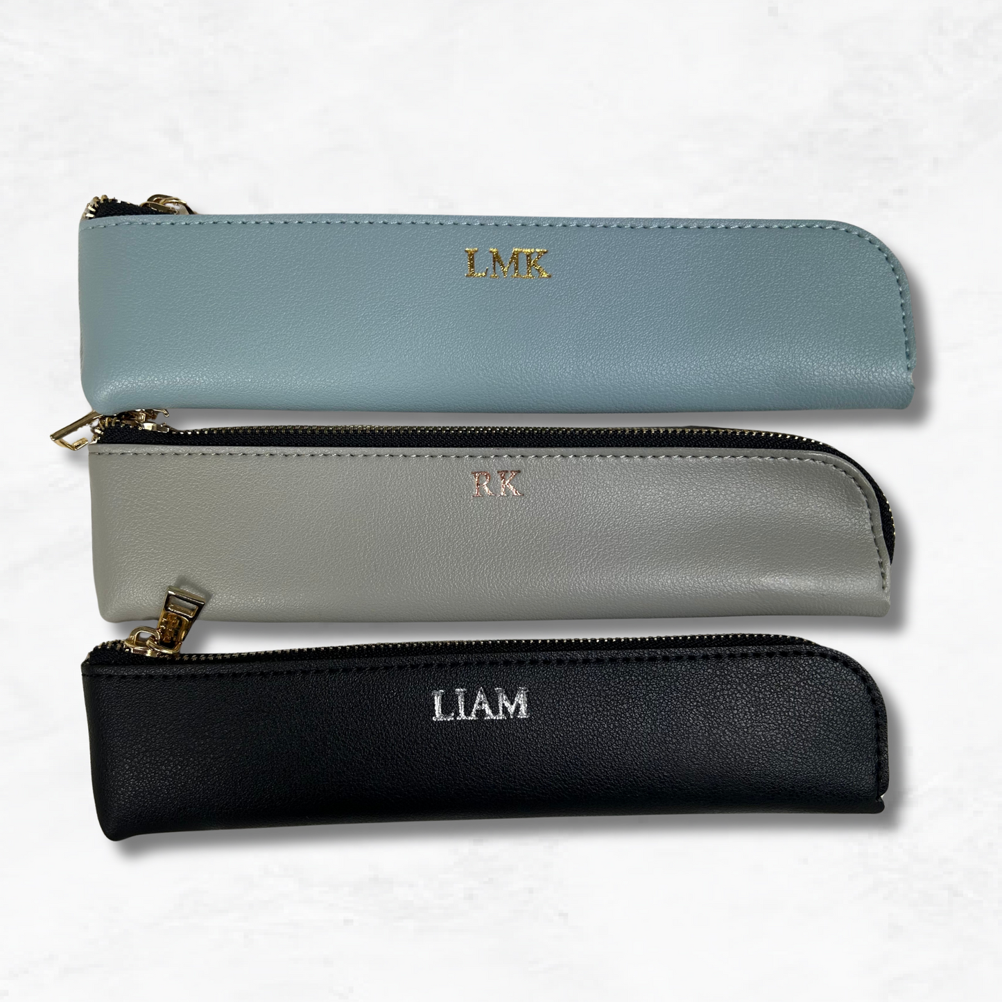 Personalised Vegan Leather Pencil Case